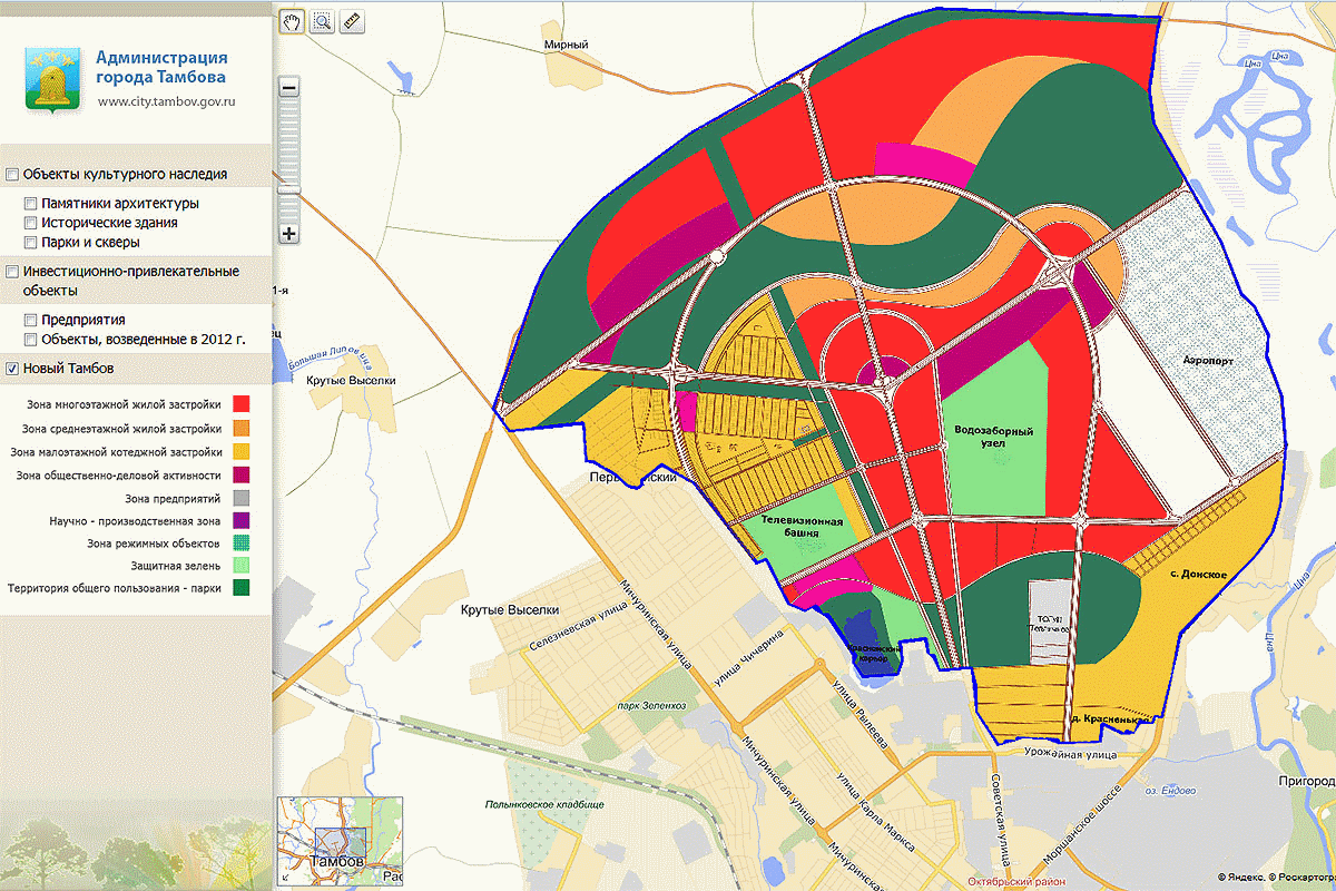 Карта новый микрорайон. Градостроительный схема города Тамбов. План застройки Северной части Тамбова.