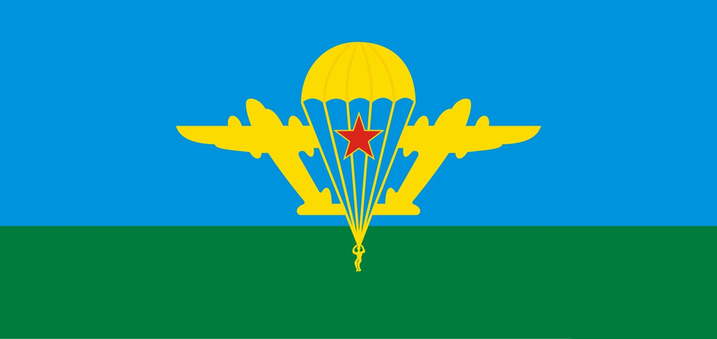 Флаг ВДВ войск России
