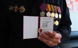 Офицер спецназа Росгвардии  удостоен звания «Почетный донор России»
